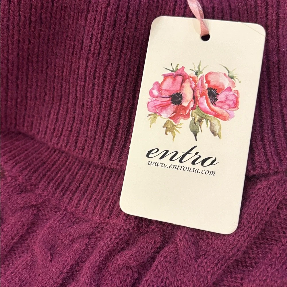 Entro Boutique Turtleneck Sweater Dress Large NWT NEW - Picture 4 of 7